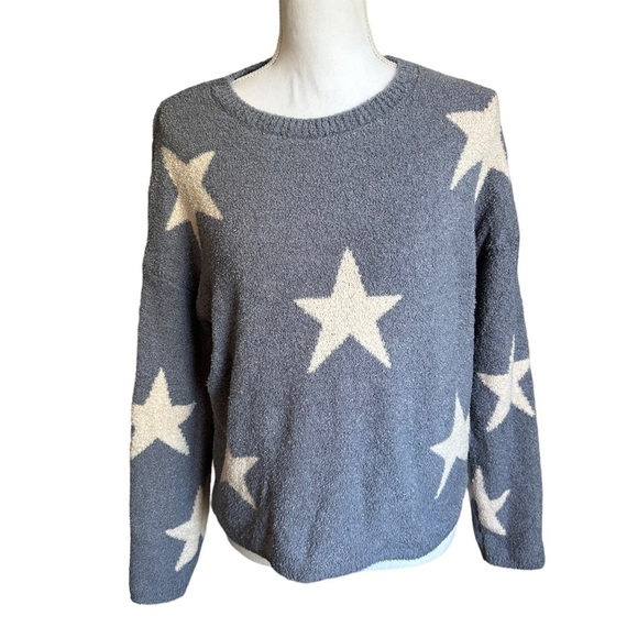 NWT Sincerely Jules Women's Cozy Soft Pullover Star Sweater Blue Size Sm… - Picture 6 of 17